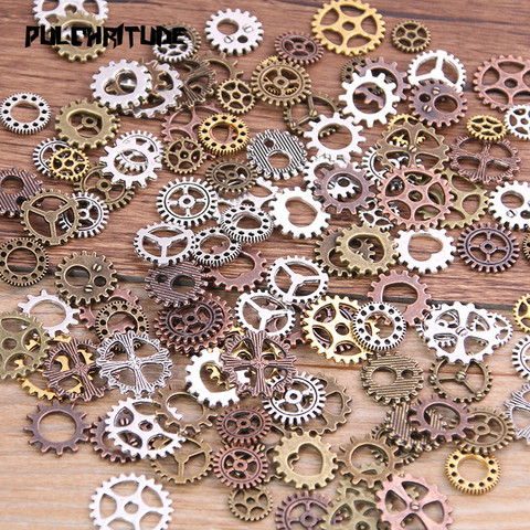  60PCS 4 Color Small Size 8-15mm Mix Alloy Mechanical Steampunk Cogs & Gears Diy Accessories New Oct Drop ship ► Photo 1/2