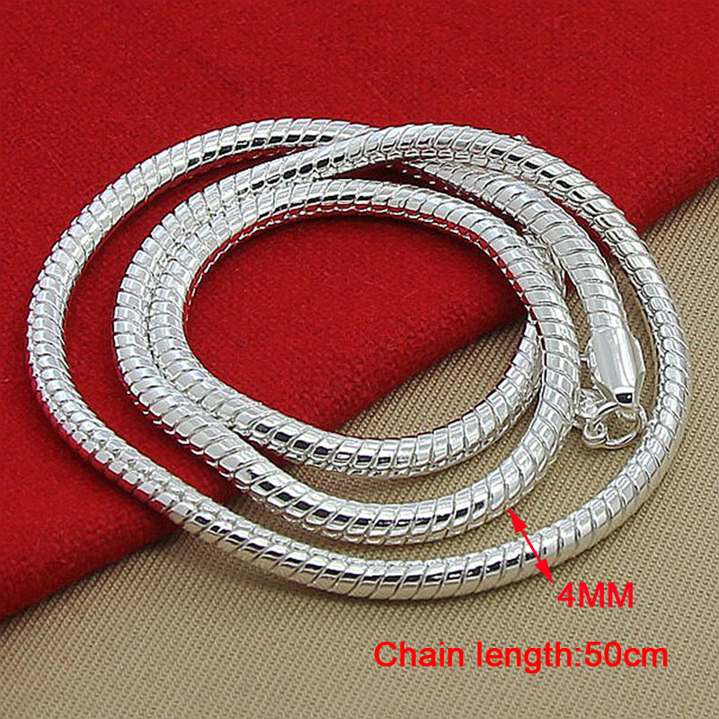 Men S 4mm 50cm Silver Snake Chain Necklaces 925 Sterling Silver Jewelry Necklace For Women Price History Review Aliexpress Seller Andara Official Store Alitools Io Men S 4mm 50cm Silver Snake Chain Necklaces 925 Sterling Silver Jewelry Necklace For Women Price History Review Aliexpress Seller Andara Official Store Alitools Io