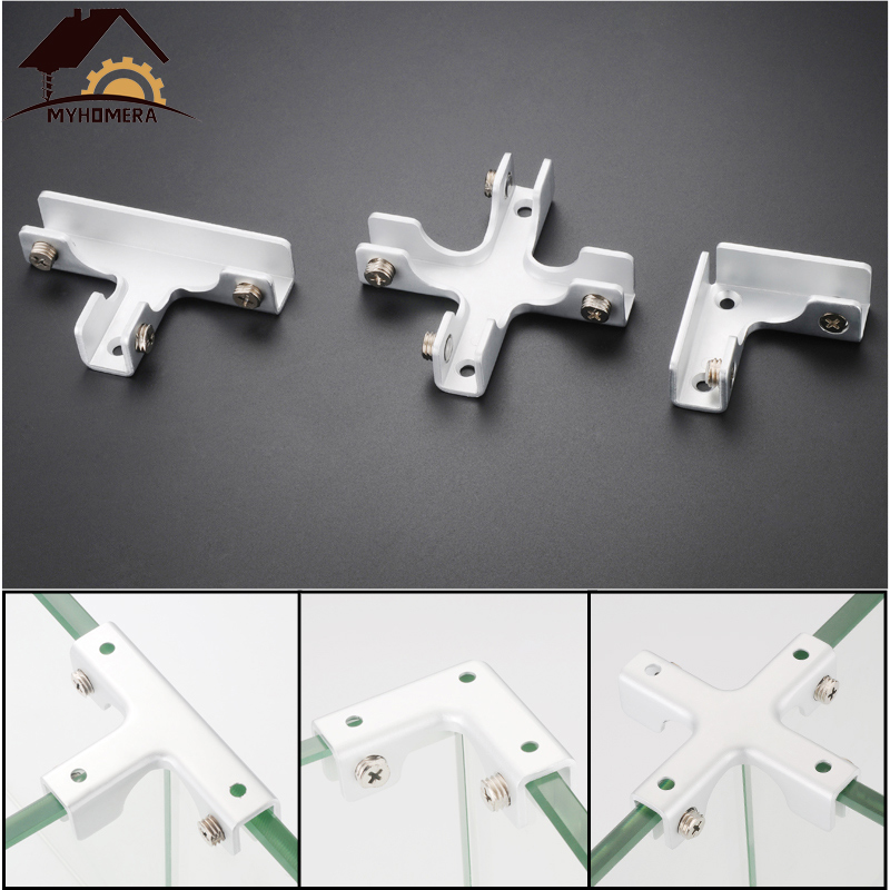 Clear Acrylic Bracket Support Clamp Mount for 6mm to 10mm Glass or