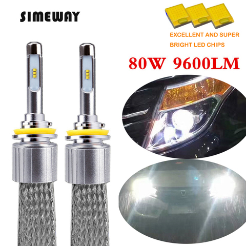 Car LED Headlight bulbs H7 H1 H3 H11/H8/H9 HB3/9005 HB4/9006 9012 9004 D2S H27 880 Auto LED lighting Headlamp H4 Hi/Low Beam Kit ► Photo 1/6