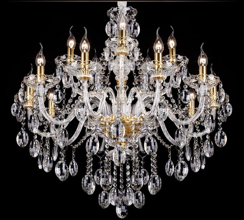 Light Chandelier Modern crystal Large chandeliers Luxury Modern Chandelier Lighting fashion Luxury Gold transparent K9 Crystal ► Photo 1/6