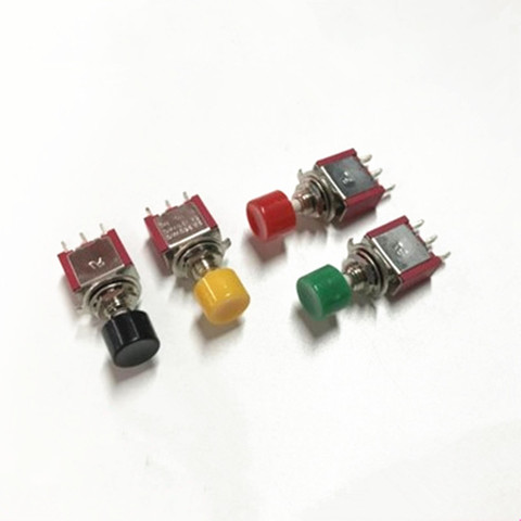 5pcs 3Pin C-NO-NC 6mm Mini Momentary Automatic return Push Button Switch  2A 250VAC/5A 120VAC Toggle Switches DS-612 MTS-10 ► Photo 1/1