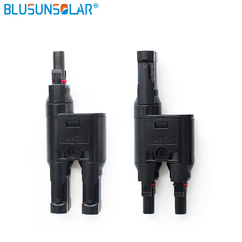 TUV Approved 2 IN1 Solar Connector T Type Connector Male to Female Solar Parallel Connector DIY Solar Kits System ► Photo 1/6