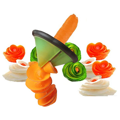 Wholesale Vegetable Fruit Sharpener Peeler Carrot Cucumber Spiral Slicer Kitchen Cutter  7KGJ ► Photo 1/6