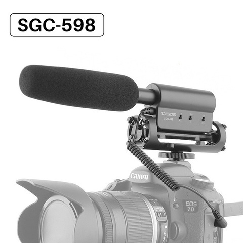 Takstar SGC-598 Condenser Video Recording Microphone for Nikon Canon Sony DSLR Camera, Photography Interview Microphone gun mic ► Photo 1/6