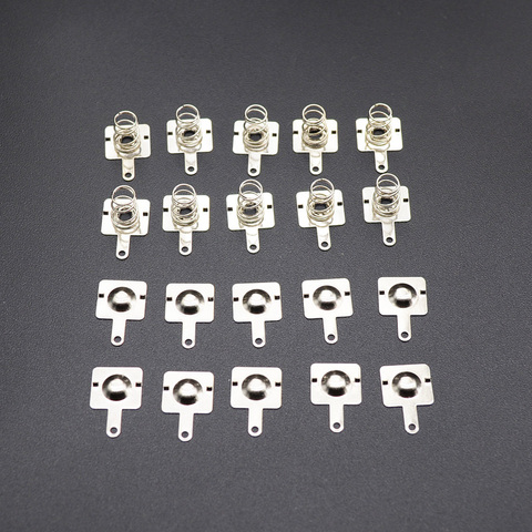 20pcs/ Replacement Metal Batteries Spring Contact Plate Silver For AA AAA Batteries ► Photo 1/4