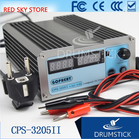 Smoothly GOPHERT CPS-3205 CPS-3205II 0-30V Adjustable DC Switching Power Supply 5A 160W SMPS Switchable AC 110V (95V-132V) /220V ► Photo 1/1