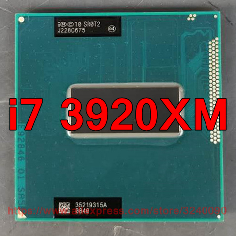 Original lntel Core processor I7 3920XM SR0T2 CPU (8M Cache/2.9GHz-3.8GHz/Quad-Core) i7-3920XM Laptop CPU free shipping ► Photo 1/1