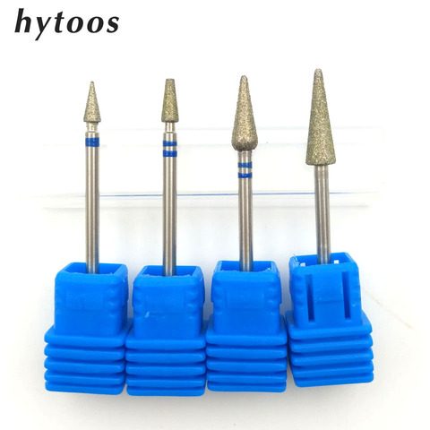 HYTOOS 4 Type Cone Diamond Nail Drill Bit 3/32