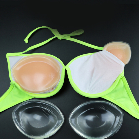 2pcs=1Pair Silicone Bra Gel Pads Inserts Breast Enhancer Push Up Breast Bikini Removeable Bra Pads for Women Sexy Invisable Bra ► Photo 1/6