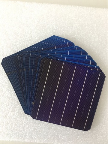 10Pcs 5W 156.75 * 156.75MM Photovoltaic Mono Solar Panel Cell 6x6 Grade A High Efficiency For DIY Monocrystalline Silicon Panel ► Photo 1/3