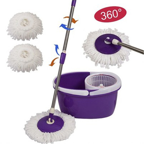 Replacement 360 Rotating Head Easy  Microfiber Spinning Floor Mop Head for Housekeeper Home Floor Cleaning Mop ► Photo 1/6
