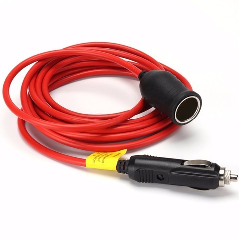 12 Ft 12V or 24V Car Cigarette Lighter Extension Cord Heavy Duty Power Extend cable with Cigarette Lighter Socket with 15A Fuse ► Photo 1/5