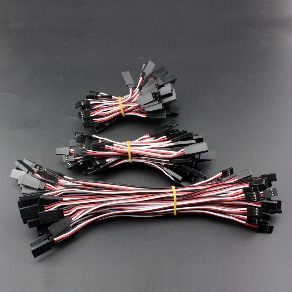 10pcs 50cm Length Male to Female Servo Extension Lead Wire Cable for RC BE 
