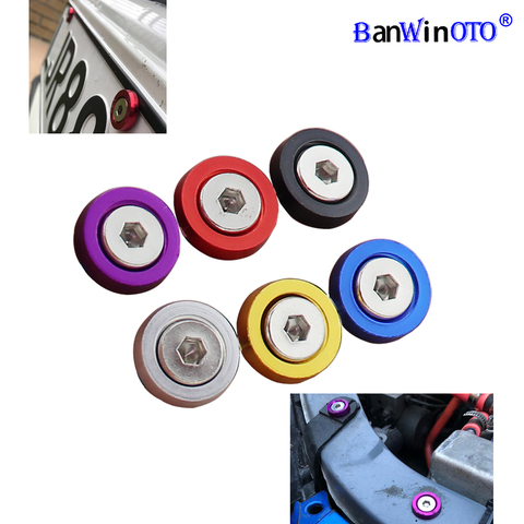 10pcs/set JDM Style Washer Nut License Plate Bolts Fender Flare Stickers M6x20 Universal Auto Car Styling Tuning Modification ► Photo 1/6