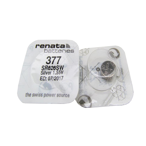 5pcs 100% Original Renata Brand 377 SR626SW SR626 V377 AG4 Watch Battery Button Coin Cell Swiss Made ► Photo 1/2