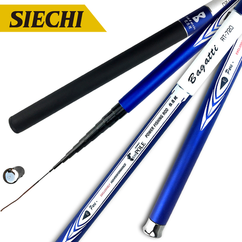 Ultralight SuperHard Stream Hand Pole 3.6/4.5/5.4/6.3/7.2 Meters High Carbon Fiber Casting Telescopic Fishing Rods ► Photo 1/1