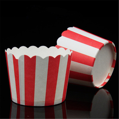 50pcs Stripe Cupcake Paper Cup Greaseproof Cupcake Wrapper Paper Muffin Cupcake Baking Cup Cupcake Liners For Wedding Party ► Photo 1/6