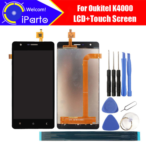 5.0 inch Oukitel K4000 LCD Display+Touch Screen Digitizer 100% Tested New LCD Screen Glass Panel Assembly For K4000 (2 touch) ► Photo 1/6
