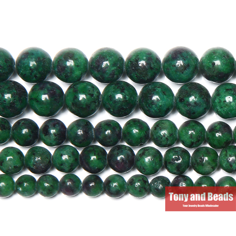 Free Shipping Natural Stone Red Green Zoisite Beads In Loose 15