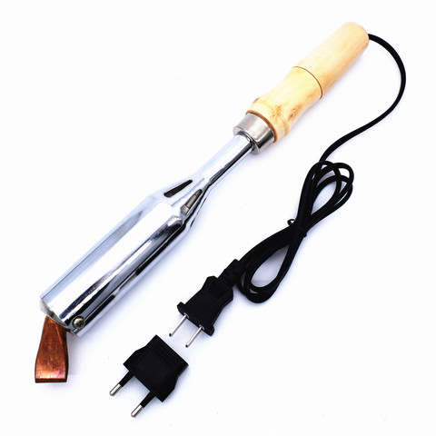 220V 300W Electric Soldering Iron High Power Pure Copper Elbow Welding Head Ceramic Heating Core Wood Handle PCB Welding Tools ► Photo 1/6
