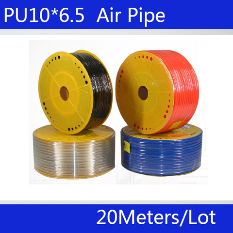 Free shipping PU Pipe 10*6.5mm for air & water 20M/lot Pneumatic parts pneumatic hose  luchtslang air hose ID 6.5mm OD 10mm ► Photo 1/6