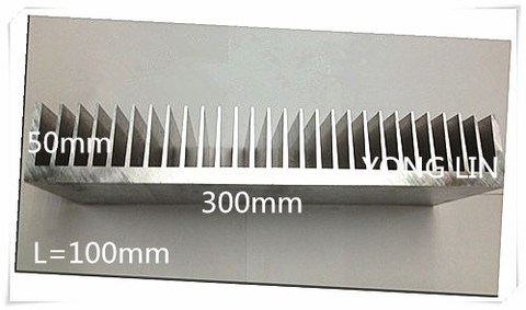 1pcs Aluminum/Aluminum radiator/Heatsink High-power heat sink Aluminum Radiator 100*300*50white customize ► Photo 1/3