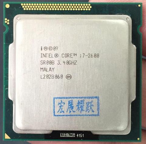 Intel  Core i7-2600   i7 2600   Processor (8M Cache, 3.40 GHz)  CPU  LGA 1155  100% working properly PC Computer Desktop ► Photo 1/2