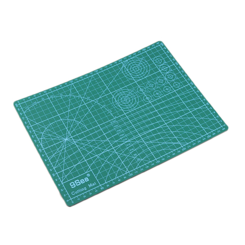 Pvc Rectangle Self Healing Cutting Mat Tool A4 Craft Dark Green 30cm * 22cm ► Photo 1/6