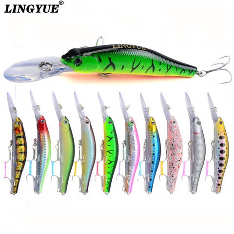 LINGYUE 1PCS 12cm 13.4g magnet weight system long casting New model fishing lures hard bait dive 0.8-3m quality wobblers minnow ► Photo 1/6