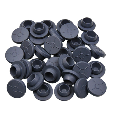 20mm 100pcs Butyl Rubber Stopper Medical Rubber for Vials Rubber Sealing Injection Vials Stopper Rubber Cap Grey Color ► Photo 1/1