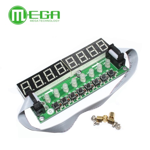 JY-LKM1638, F71A   8* Digital Tube + 8* Key + 8* Double Color LED Module TM1638 Can be Cascaded Replace CH452 / MAX7219 ► Photo 1/3