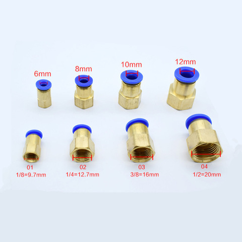 10 Pieces 12mm-1/4" BSP Male Brass Pneumatic Pipe Hose Coupler Connector Fitting