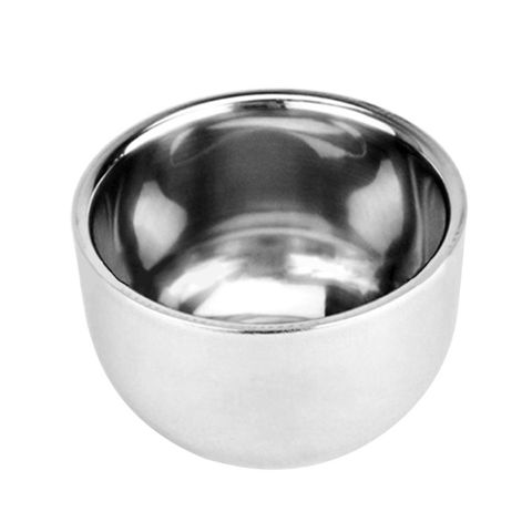 Men Double Layer Stainless Steel Cup Thicken Durable Shave Soap Bowl Heat Insulation Smooth Shaving Mug Wine Alcohol Tea Cup ► Photo 1/6