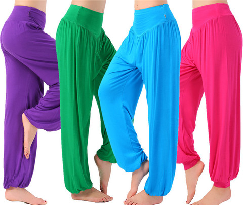 New Women casual harem pants high waist dance pants dance club wide leg loose long bloomers trousers plus size ► Photo 1/6