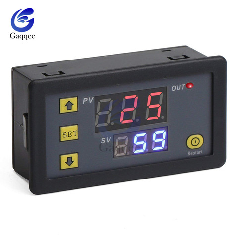 DC 12V AC 110V 220V Digital Cycle Timer Delay Relay Module with LED Dual Time Display Timing Adjustable Power Supply Thermolator ► Photo 1/6