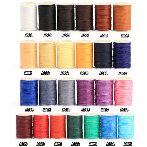 0.55mm Leather Sewing Round Waxed Thread Polyester Hand Sewing Line Leather Work Cord Craft Tool DIY 25Colors Available ► Photo 1/4