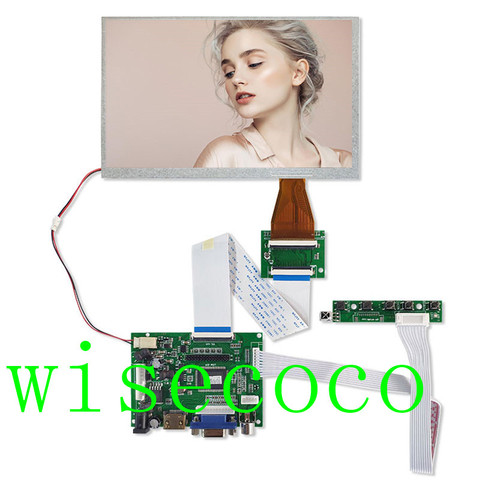 7 inch A070VW04 V0 TFT LCD 800x480 LED VGA AV TTL 60 pins LCD Controller Board ► Photo 1/6