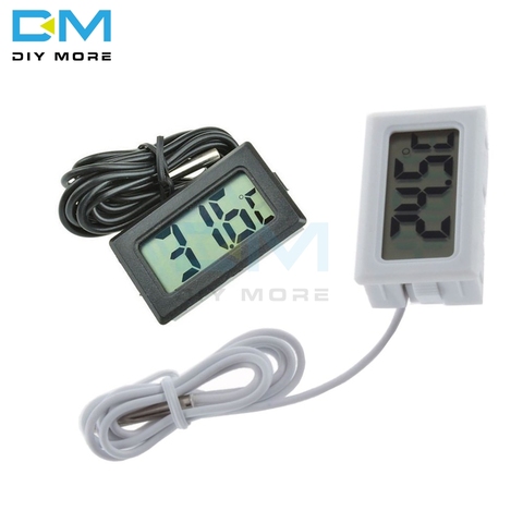1M 3M 5M Mini Digital LCD Display Probe Fridge Freezer Thermometer Sensor Thermometer Thermograph For Aquarium Refrigerator Kit ► Photo 1/6