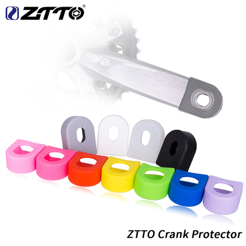 ZTTO 2pcs Crankset Crank Protective Sleeve Protector Mountain Bike Road Bike Fixed Gear Bicycle Protective Cover Boots 6 Colors ► Photo 1/1