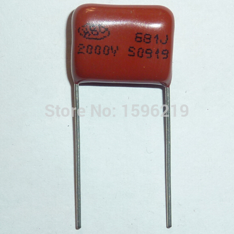 20pcs CBB capacitor 681 2000V 681J 2KV 680pF 0.68nF P15 CBB81 Metallized Polypropylene Film Capacitor ► Photo 1/1