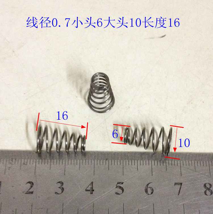 225Pcs Stainless Steel Compression Spring Small Springs Suit 0.5/0.3/0.4 OD4/5/6 