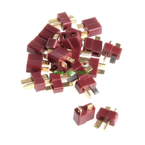 10Pairs 20Pcs T Plug Male & Female Deans Connectors Style For RC LiPo Battery Support ► Photo 1/6