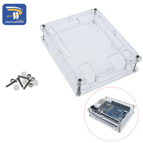 One set Transparent Box Case Shell for Arduino UNO R3 ► Photo 1/6