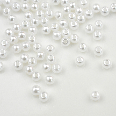 FLTMRH 3mm 2500pcs  ABS Imitation Pearls Beads, Diy Beads for Jewelry Making , Handmade Jewelry Necklace Earring Bracelet ► Photo 1/6