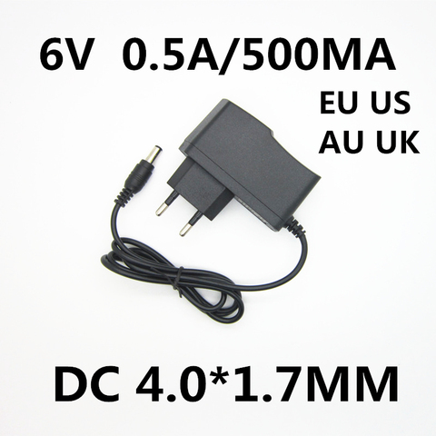 1pcs 6V 0.5A 500MA AC DC Power Supply Adapter Charger For OMRON NE-C20 Blood Pressure Monitor ► Photo 1/4