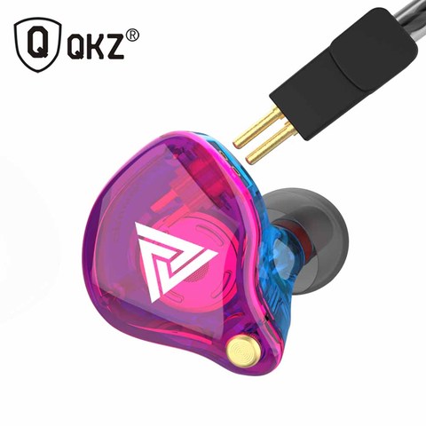 Original QKZ VK4 Colorful DD In Ear Earphone Headset HIFI Bass Noise Cancelling Earbuds With Mic Replaced Cable Headphone ► Photo 1/6