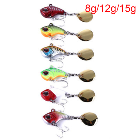 Metal Mini VIB w/ Spoon 8g 12g 15g Fishing Lure Fishing Tackle Pin Crankbait 