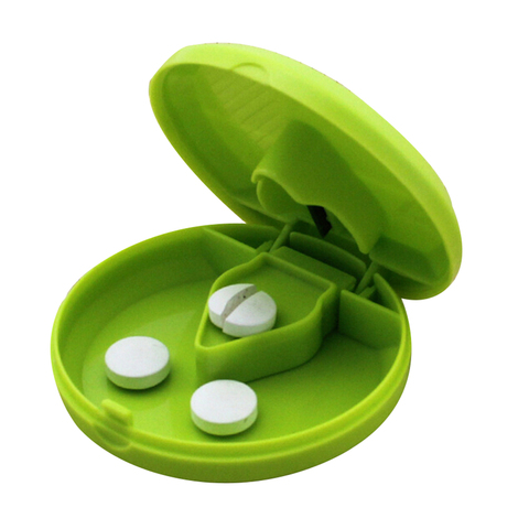 1pc Pill Tablet Pill Cutter Divider PP Material Portable Organizer For Medicine Splitter Hold Storage Box ► Photo 1/6