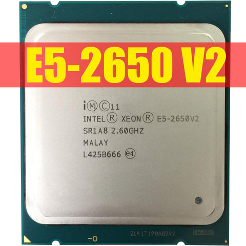Intel Xeon Processor E5-2650 V2 E5 2650 V2 CPU 2.6 LGA 2011 SR1A8 Octa Core Desktop processor e5 2650V2 ► Photo 1/2